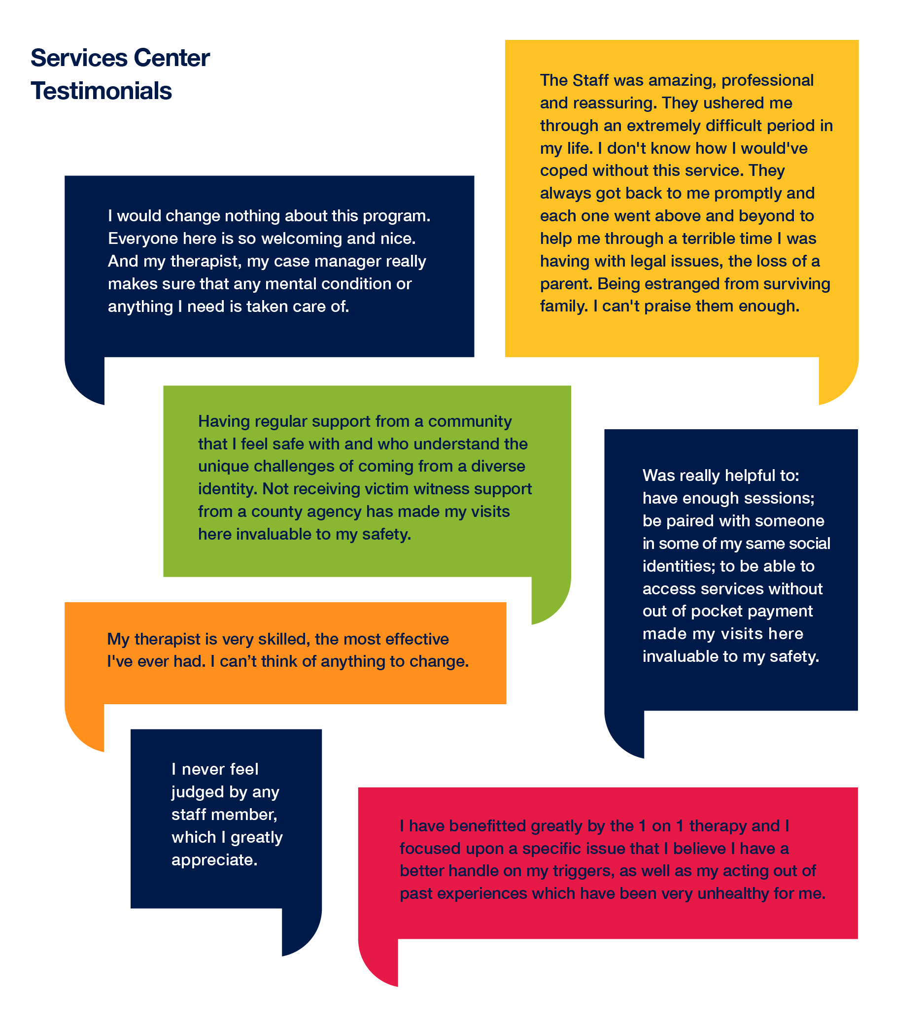 Service Center Testimonials