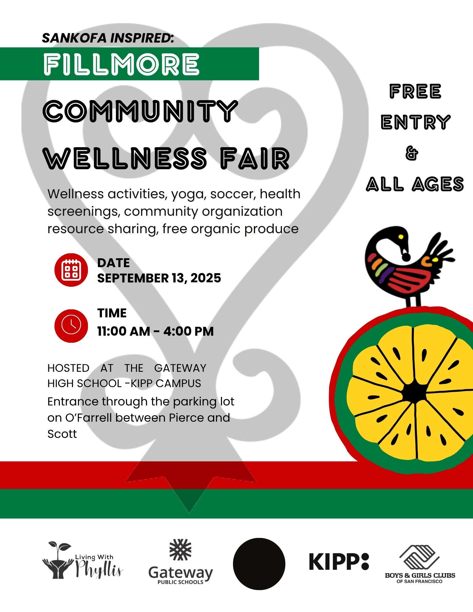 Fillmore Community Wellness Fair Flyer