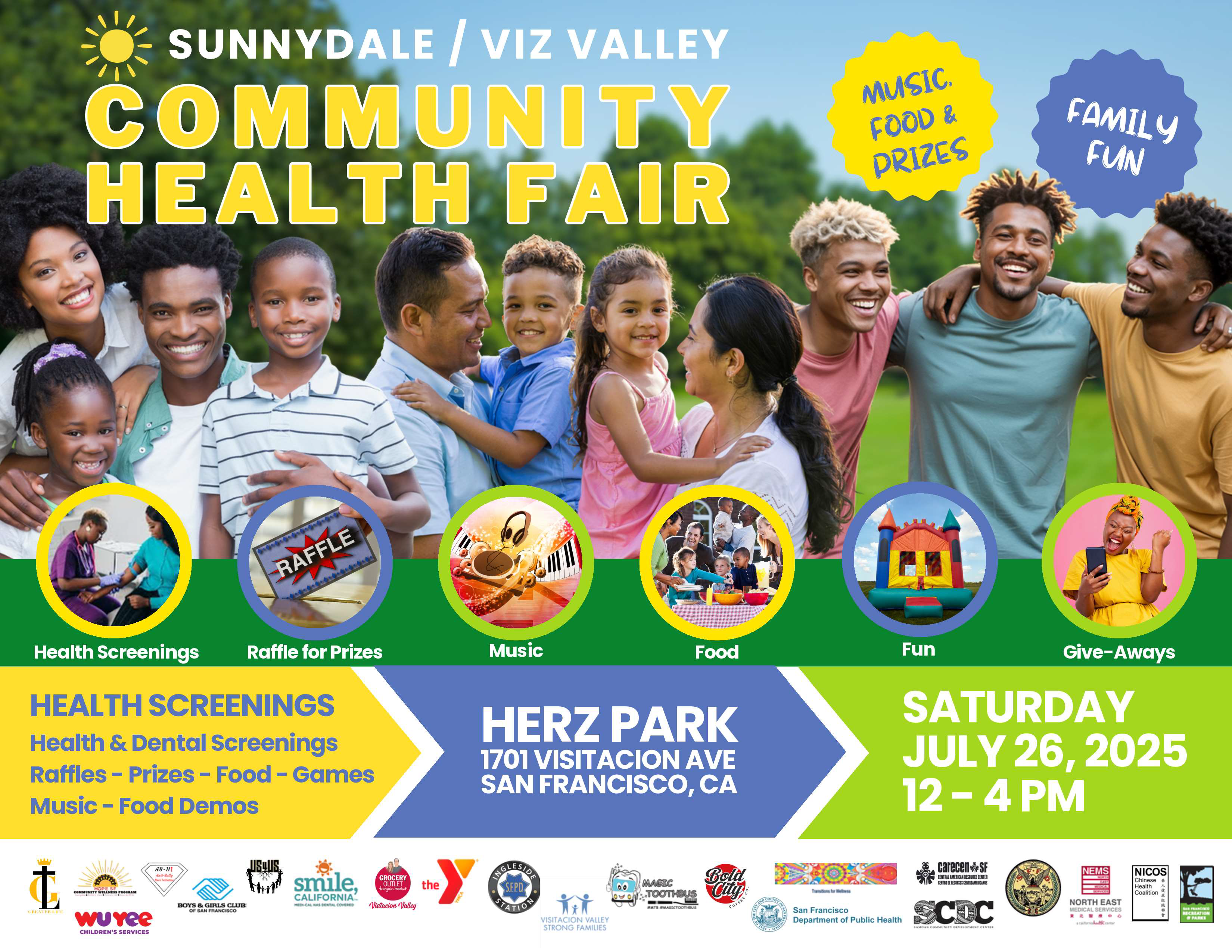 Visitation Valley Community Health Fair Flyer