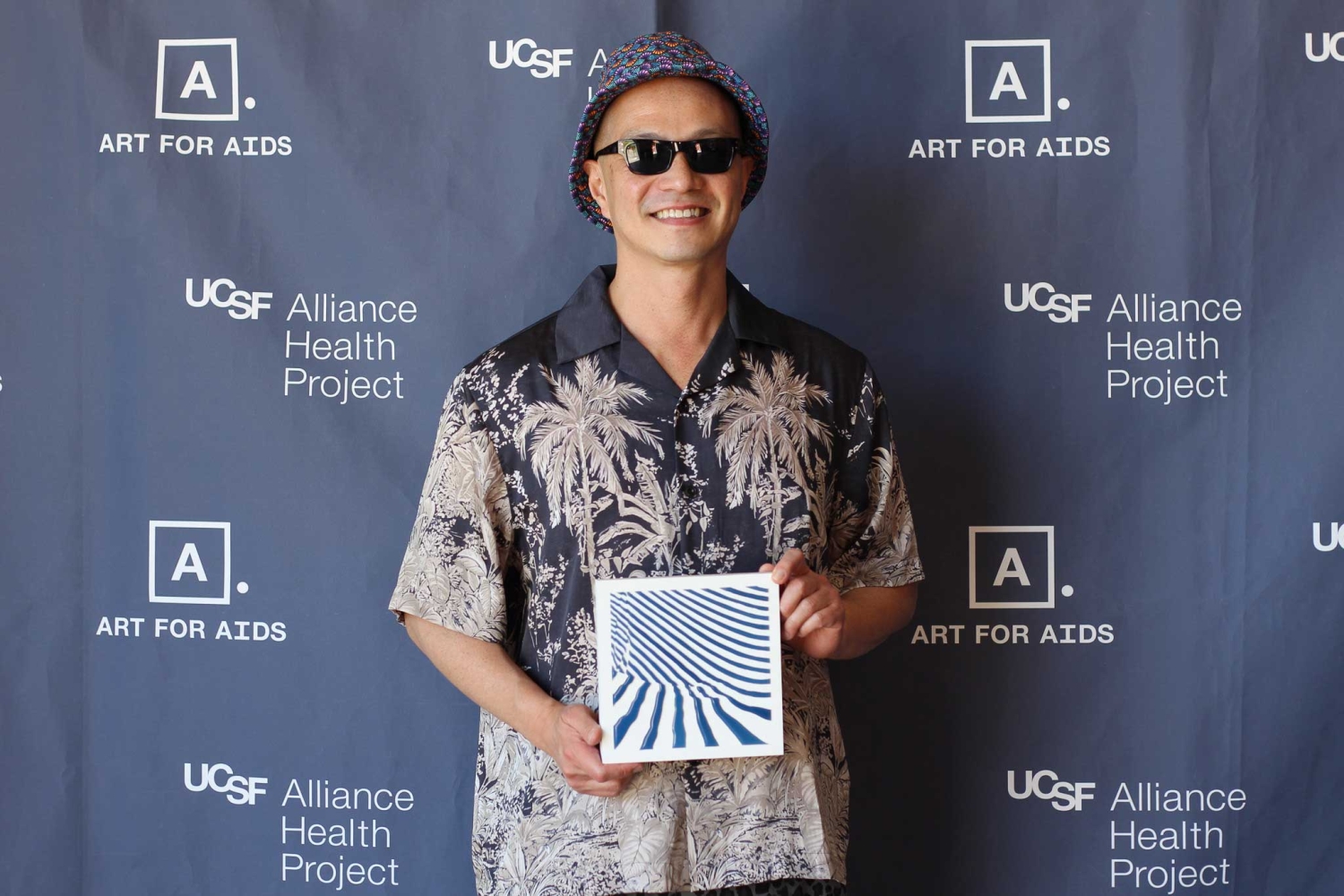 person with art