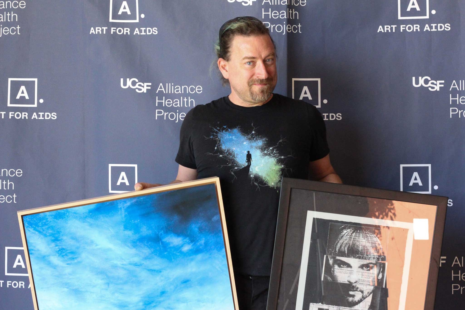 person with art