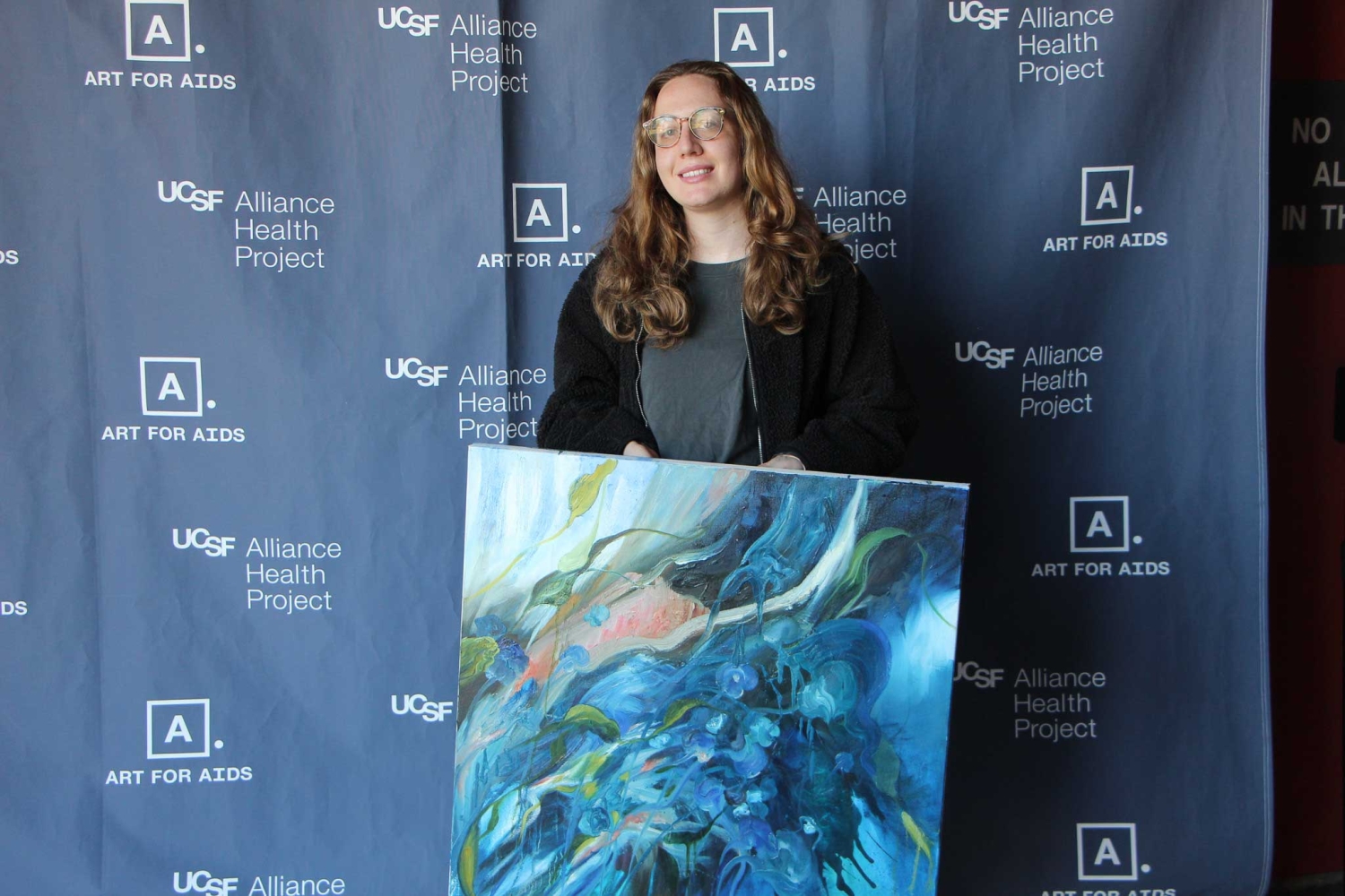 person with art